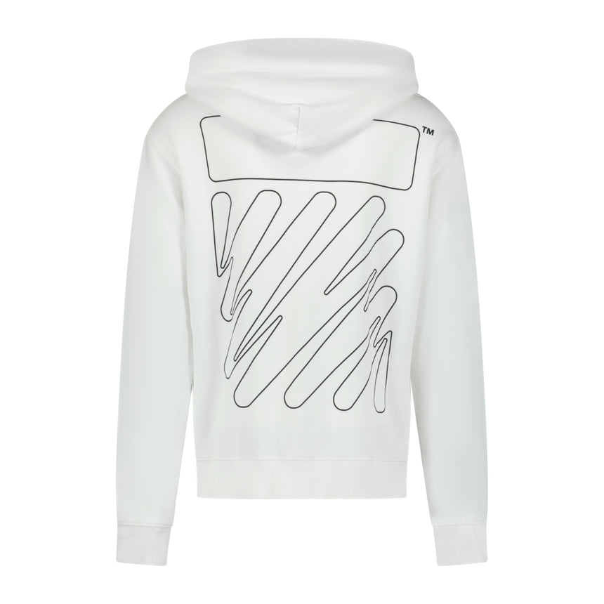 OFF-WHITE Wave Diag Hoodie Sweatshirt White - Boinclo ltd - Outlet Sale Under Retail