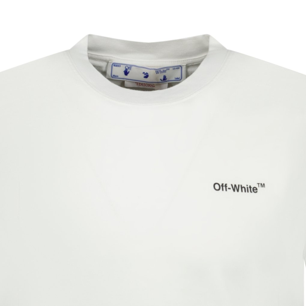 Off-White Wave Diagonal Logo T-Shirt White, Boinclo ltd