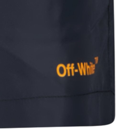 Off-White Writing Design Swim Shorts Black - Boinclo ltd - Outlet Sale Under Retail