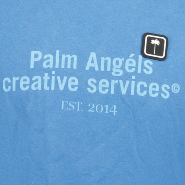 Palm Angels Creative Services T-shirt Blue - Boinclo ltd - Outlet Sale Under Retail