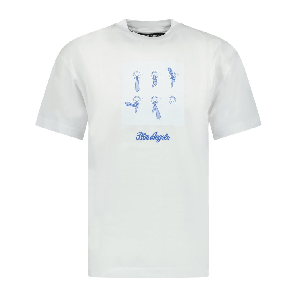 Palm Angels Un-Tie Classic T-Shirt White - Boinclo ltd - Outlet Sale Under Retail