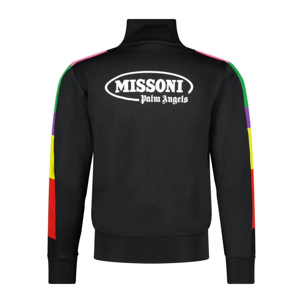 Palm Angels X Missoni Logo-Print Jersey Track Jacket Black - Boinclo ltd - Outlet Sale Under Retail
