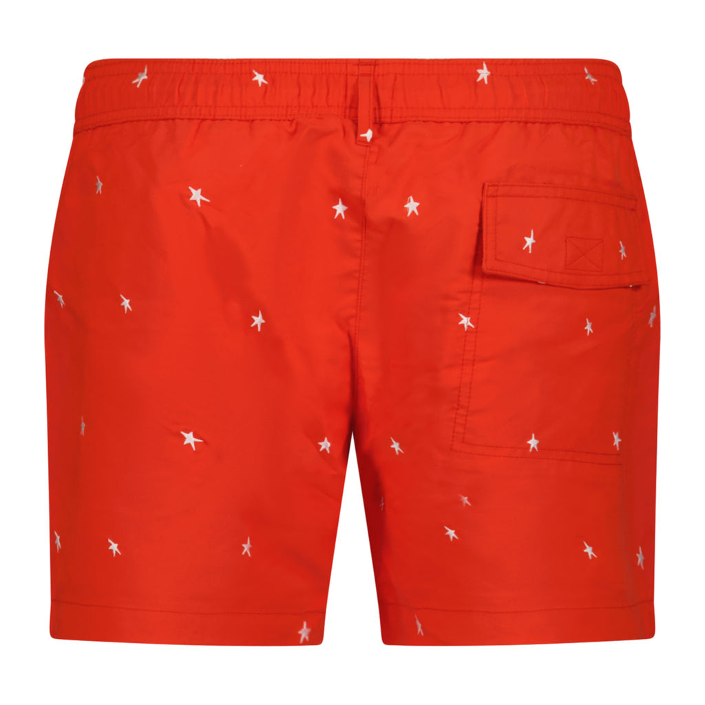 Paul Smith Star Print Pull-string Swim Shorts Red - Boinclo ltd - Outlet Sale Under Retail