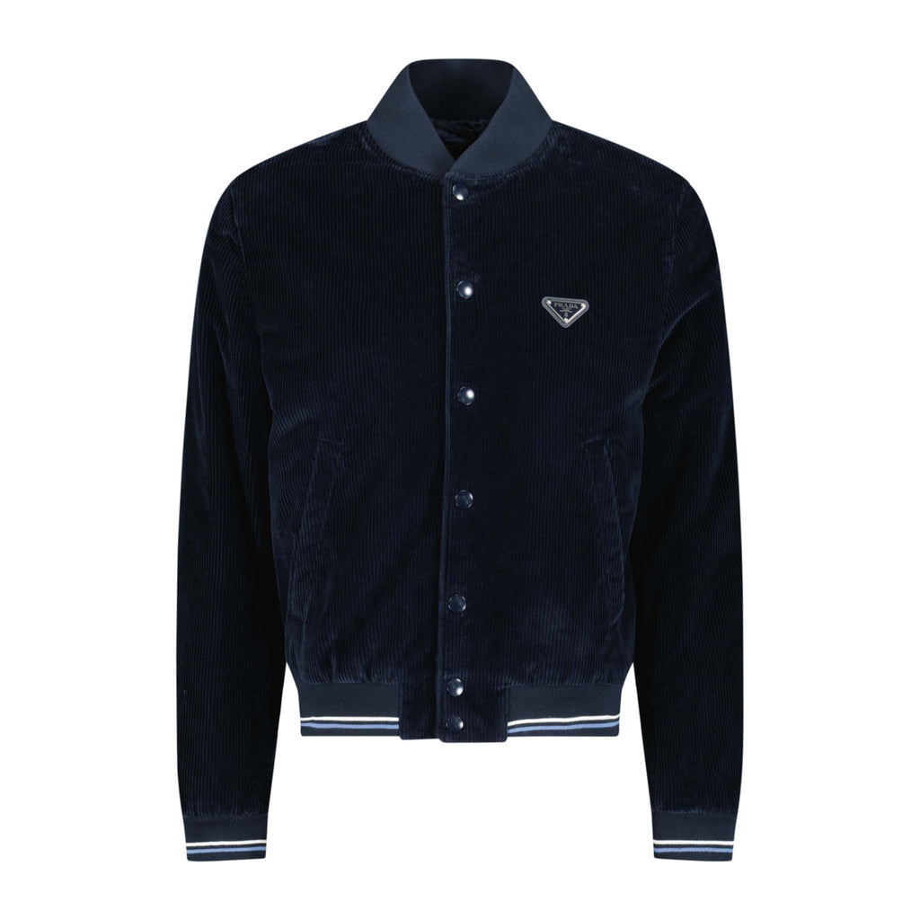 Prada Corduroy Button-Up Jacket Navy - Boinclo ltd - Outlet Sale Under Retail