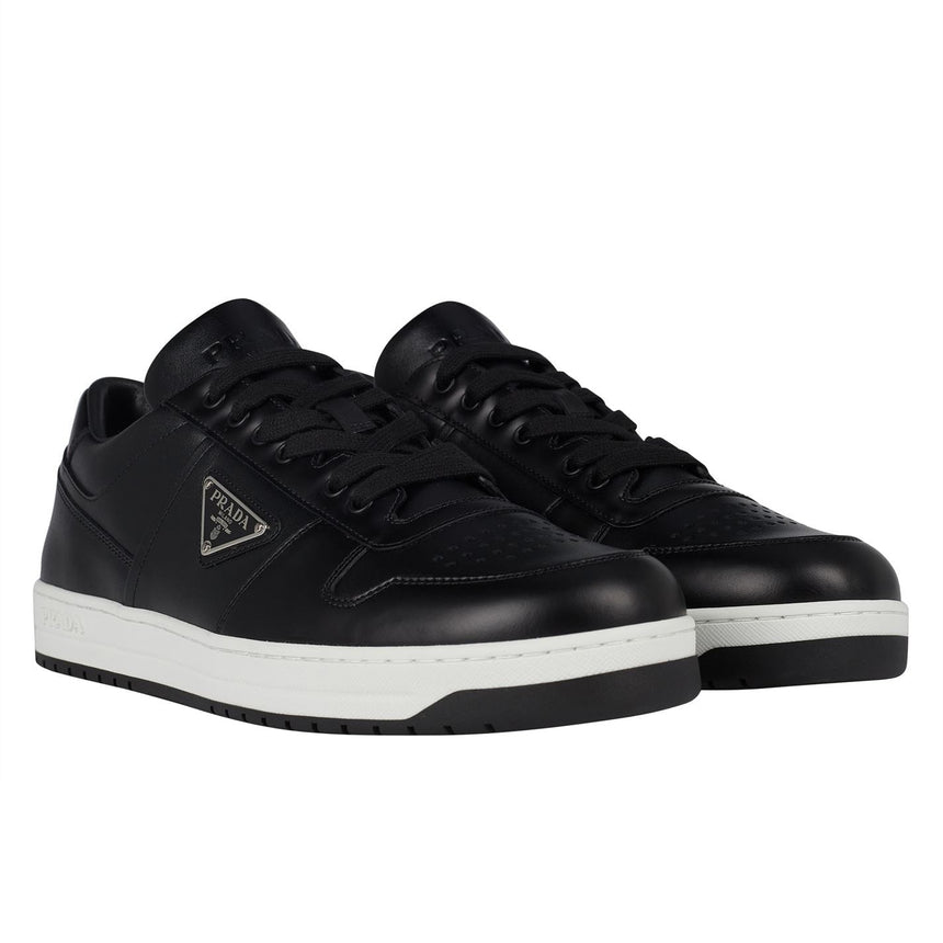 Prada 'Downtown' Triangle Logo Trainers Black - Boinclo ltd - Outlet Sale Under Retail