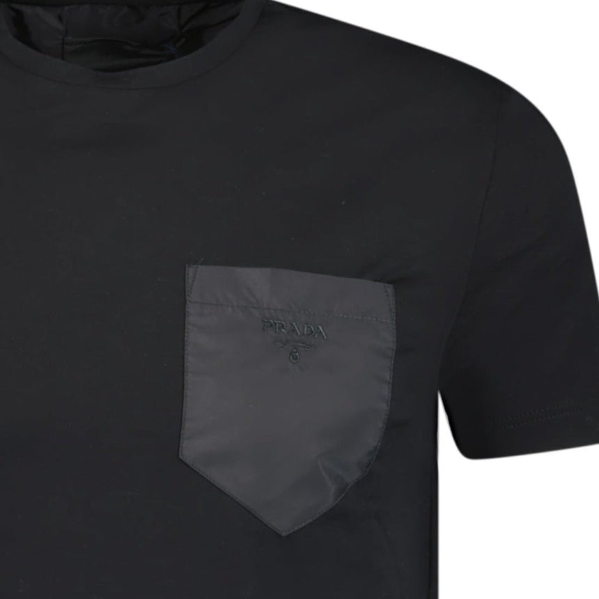 Prada Nylon Pocket T-Shirt Black - Boinclo ltd - Outlet Sale Under Retail