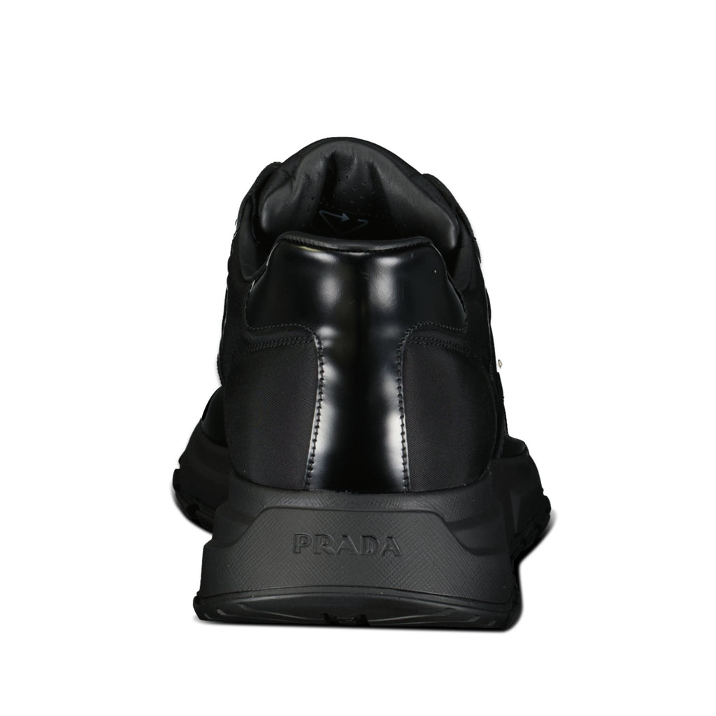 Prada Re-nylon Triangle Logo Trainers Black - Boinclo ltd - Outlet Sale Under Retail