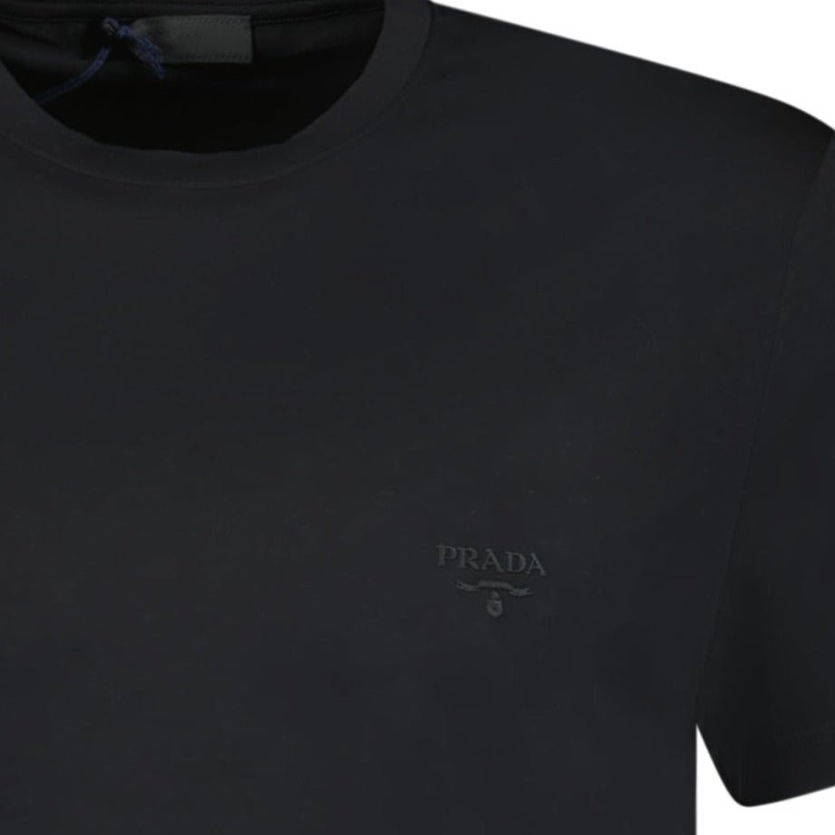 Prada Stitch Logo T-Shirt Black - Boinclo ltd - Outlet Sale Under Retail