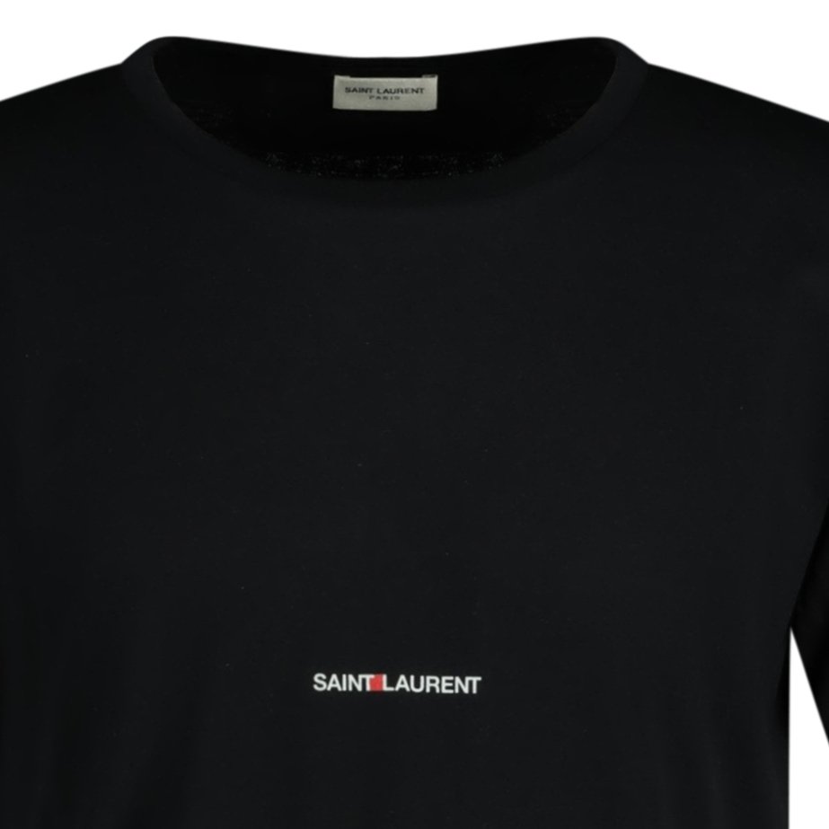 Kurve En sætning Seaboard Saint Laurent Box Logo T-shirt Black | Boinclo ltd | Outlet Sale