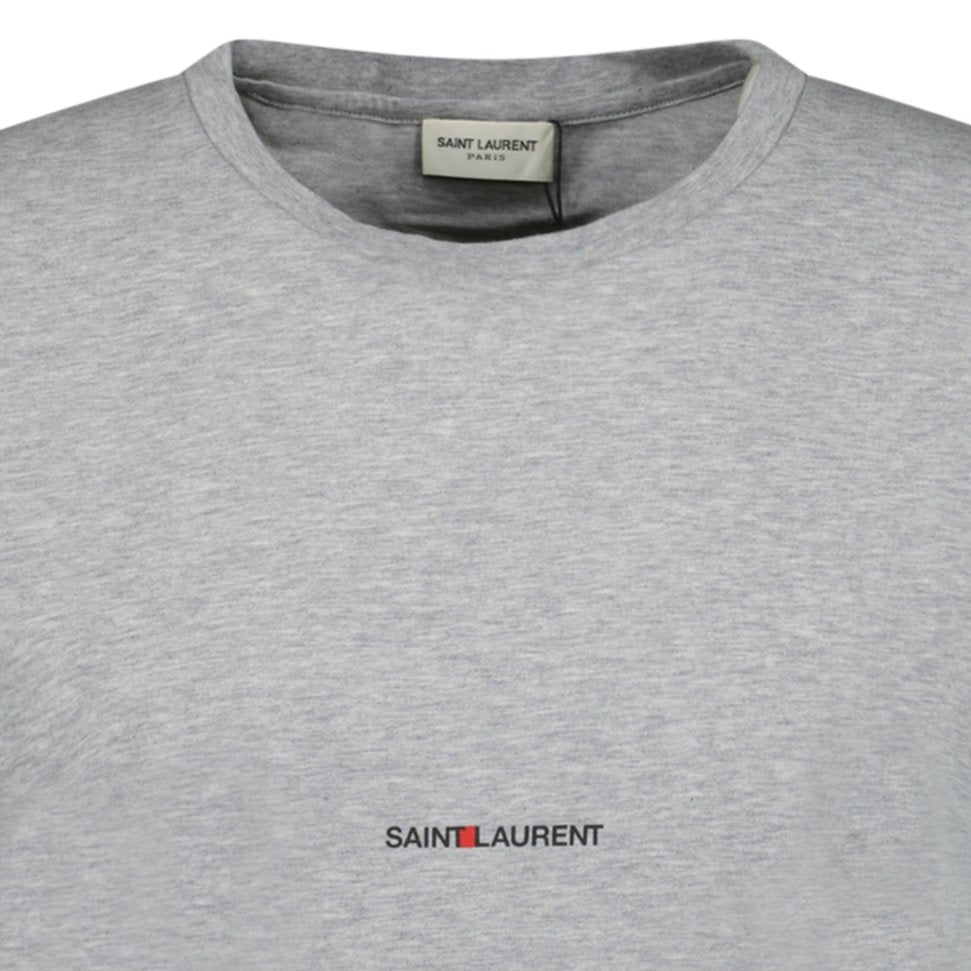Saint Laurent Box Logo T-shirt Grey - Boinclo ltd - Outlet Sale Under Retail