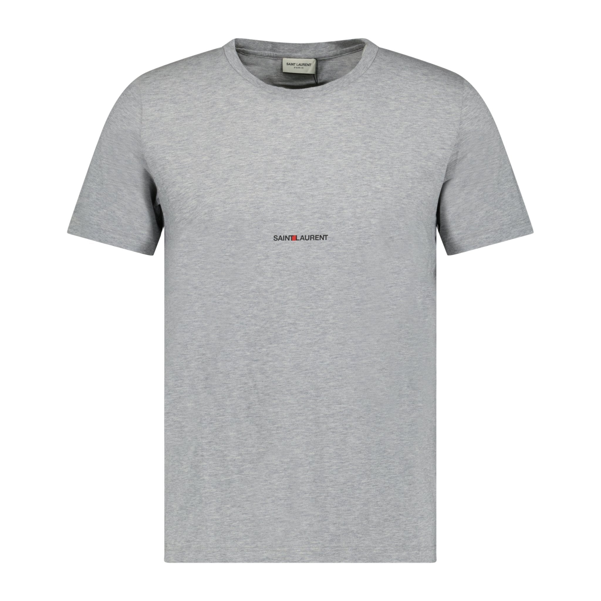 Saint Laurent Box Logo T-shirt Grey