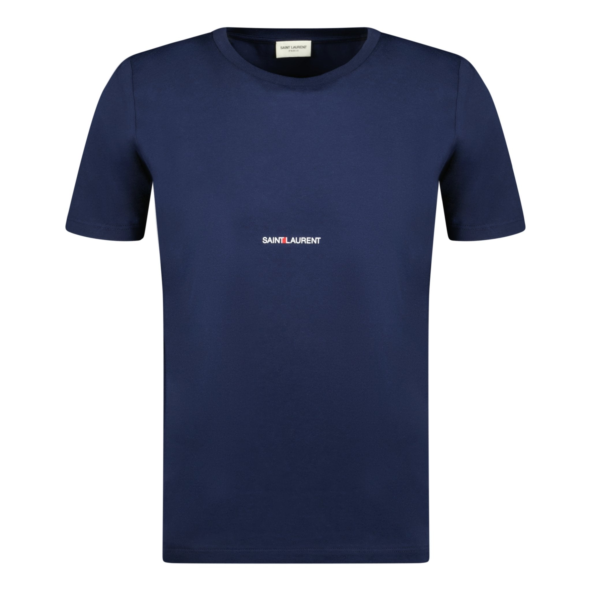 Saint Laurent Box Logo T-shirt Navy