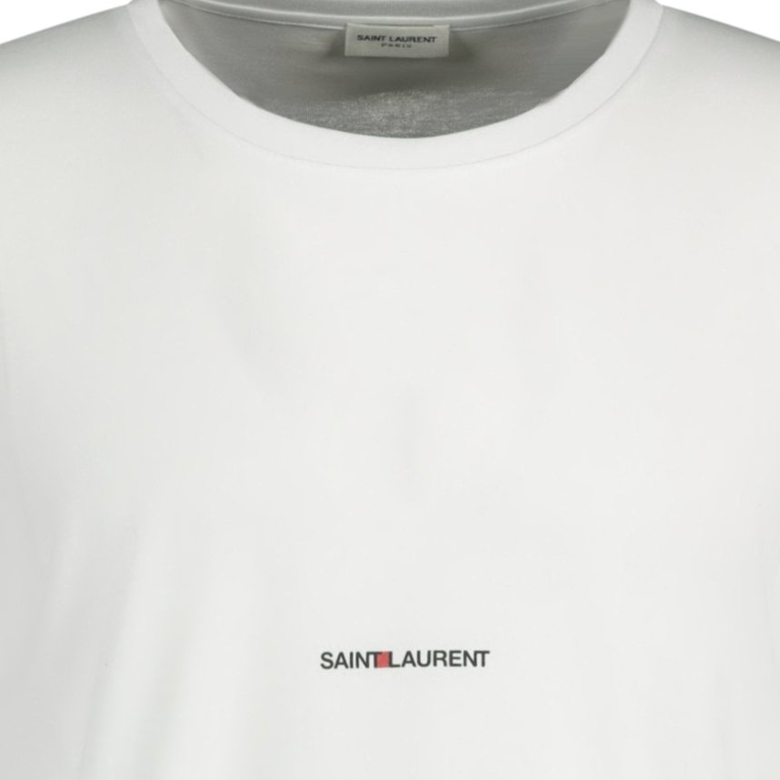 Saint Laurent Box Logo T-shirt White - Boinclo ltd - Outlet Sale Under Retail