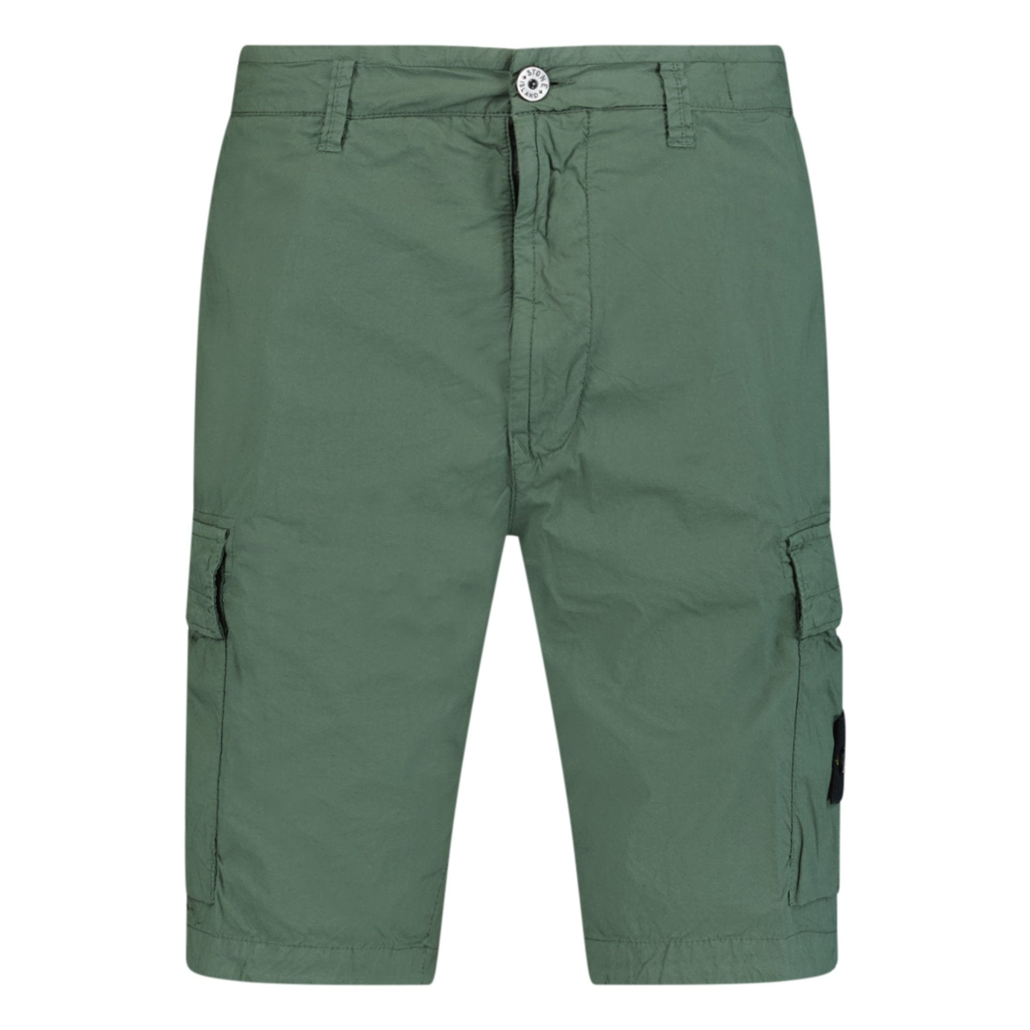 Stone Island Bermuda Cargo Shorts Dusk Green