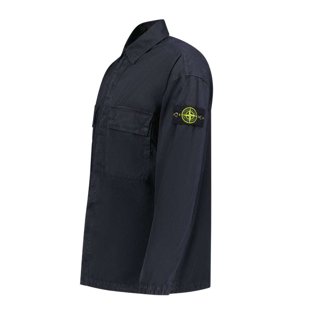 Stone Island Button-Up 2 Pocket Overshirt Navy - Boinclo ltd - Outlet Sale Under Retail