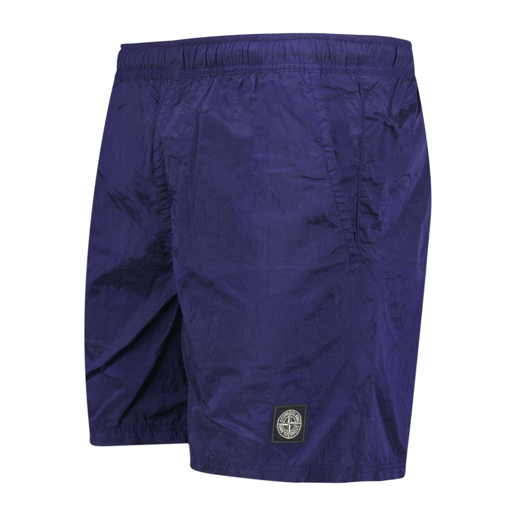 Stone Island Chrome Swim Shorts Blue Print - Boinclo ltd - Outlet Sale Under Retail