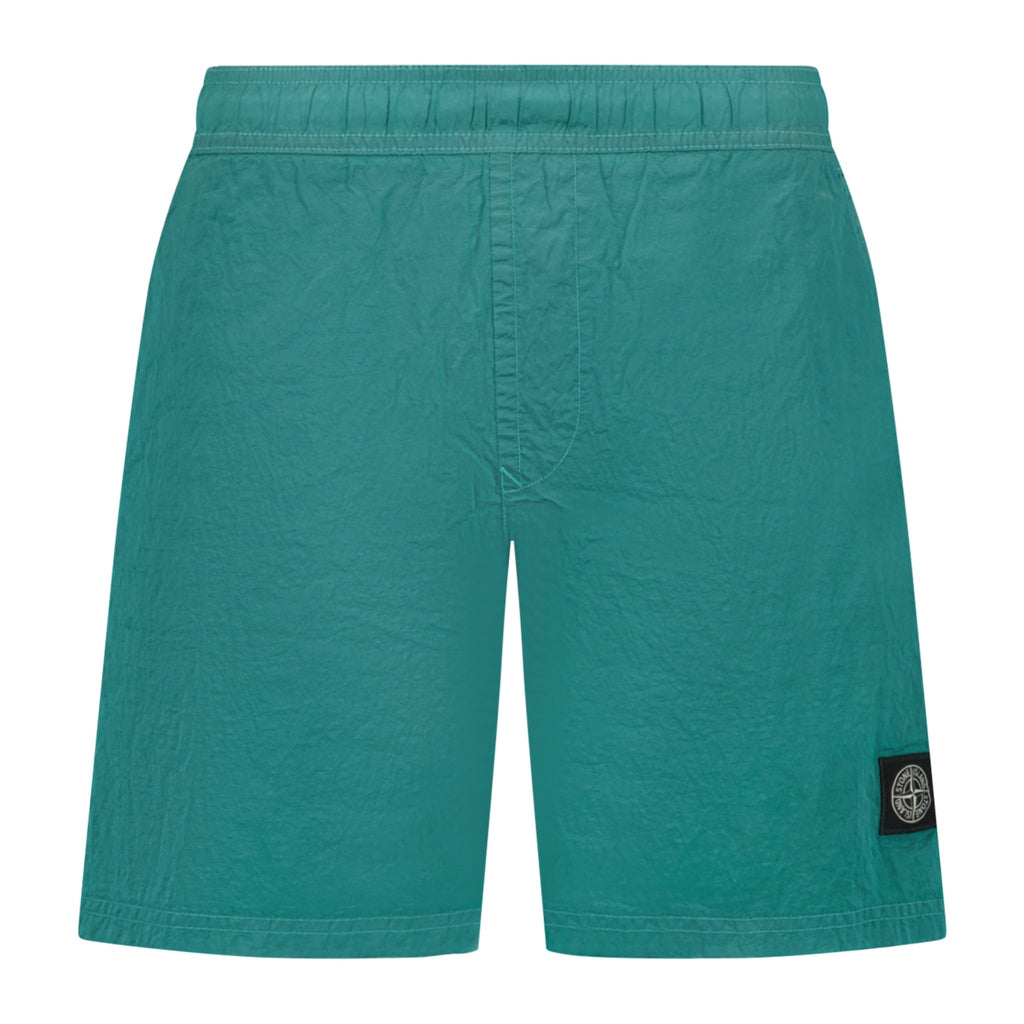 Stone Island Chrome Swim Shorts Teal - Boinclo ltd - Outlet Sale Under Retail