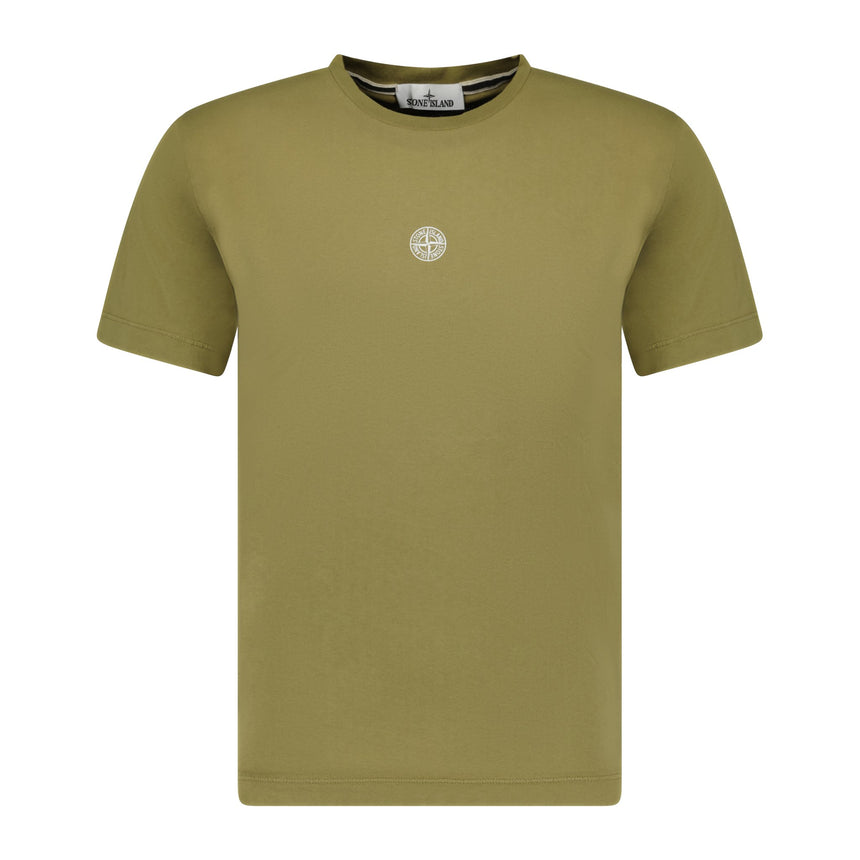 Stone Island Compass Print Logo T-Shirt Brown - Boinclo ltd - Outlet Sale Under Retail