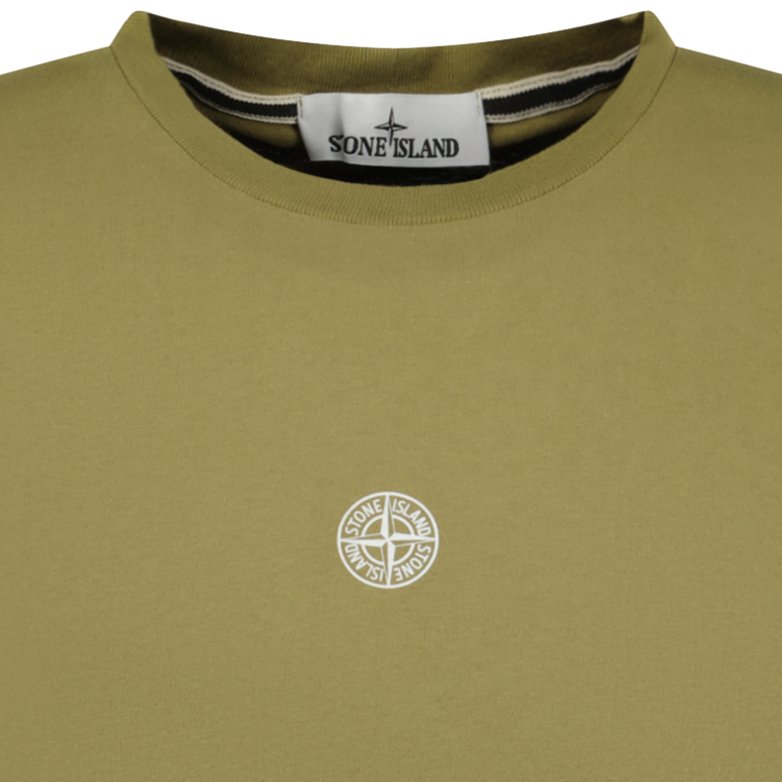 Stone Island Compass Print Logo T-Shirt Brown - Boinclo ltd - Outlet Sale Under Retail