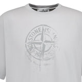 Stone Island Compass Print Logo T-Shirt Dust Grey - Boinclo ltd - Outlet Sale Under Retail