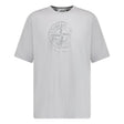 Stone Island Compass Print Logo T-Shirt Dust Grey - Boinclo ltd - Outlet Sale Under Retail