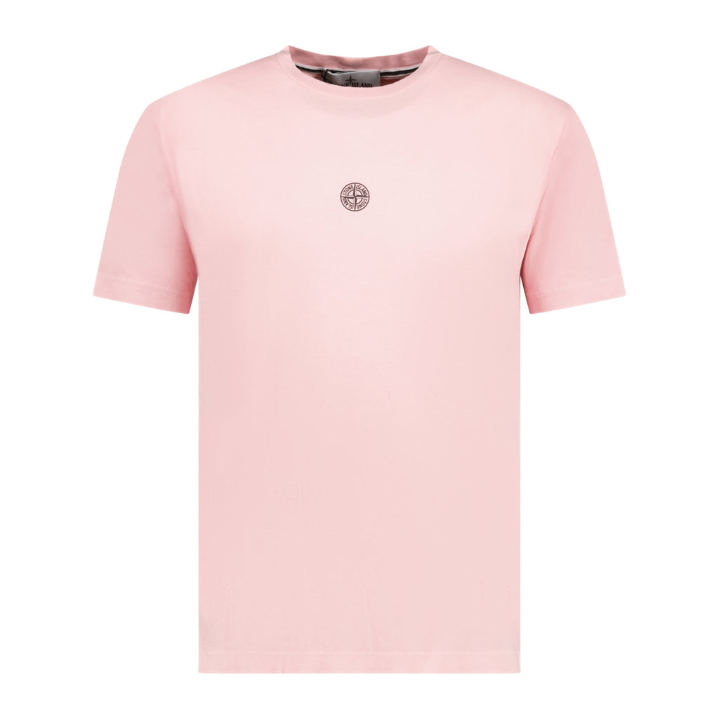 Stone Island Compass Print Logo T-Shirt Pink - Boinclo ltd - Outlet Sale Under Retail