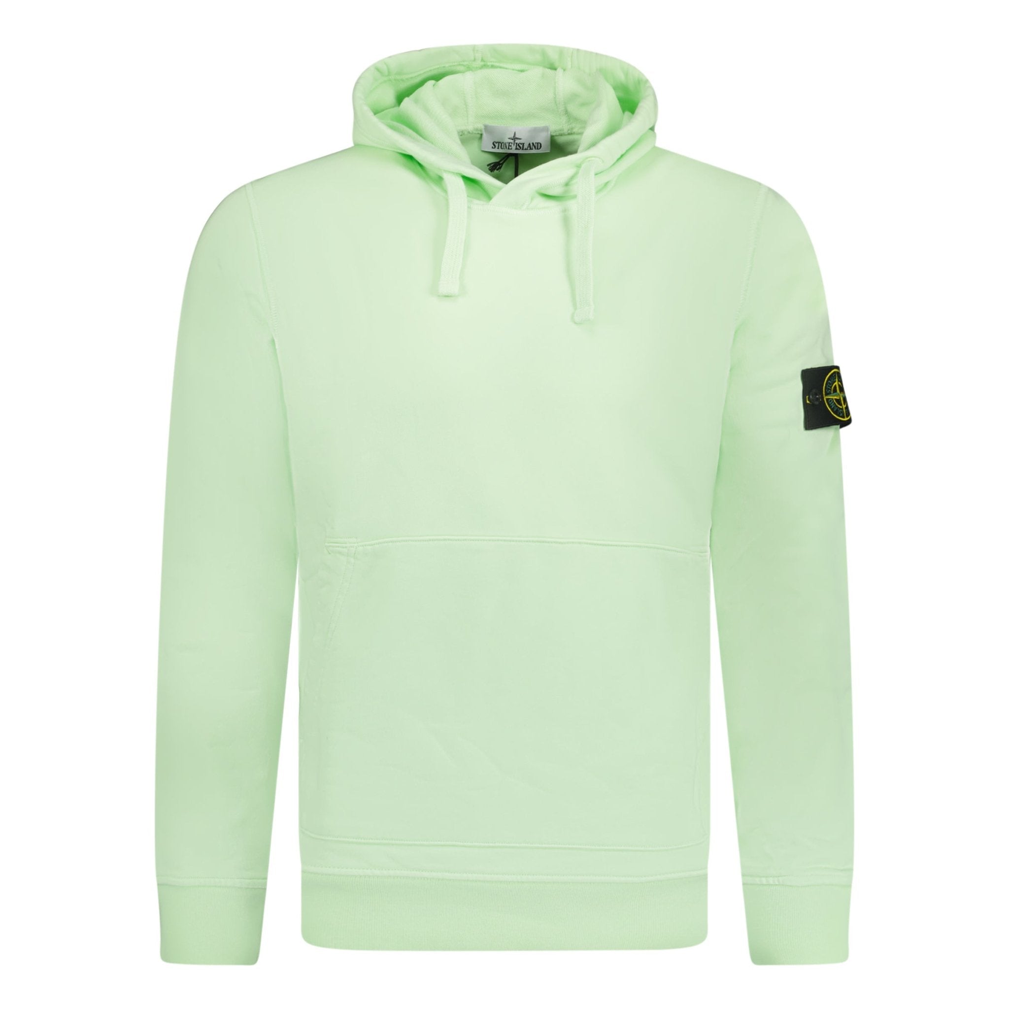 Stone Island Cotton Hoodie Sweatshirt Mint Green