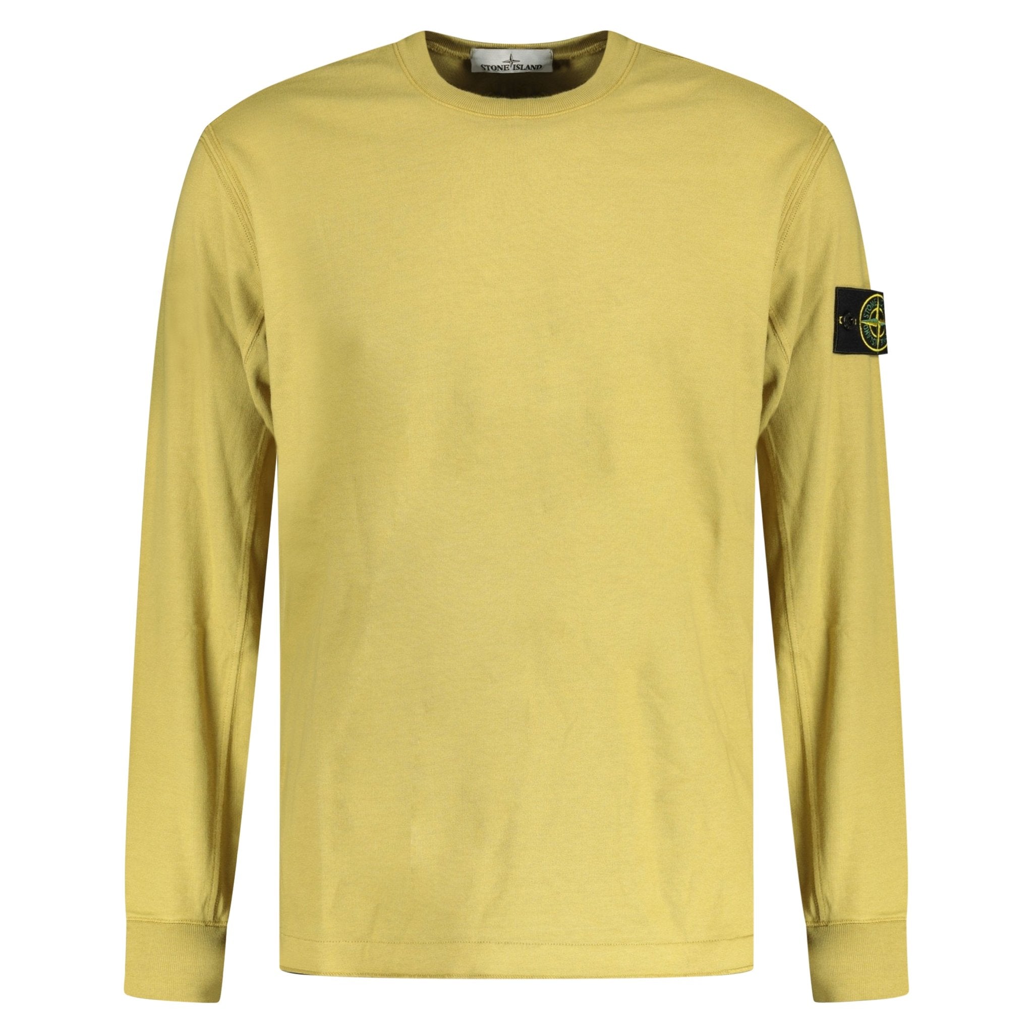 Stone Island Cotton Sweatshirt Ochre Yellow