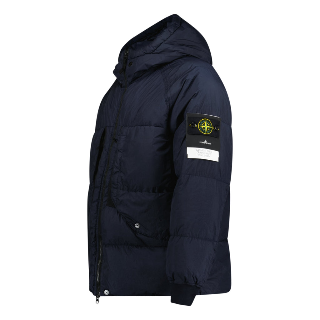 Stone Island Garment Dyed Crinkle Reps R-NY Down Jacket Navy - Boinclo ltd - Outlet Sale Under Retail