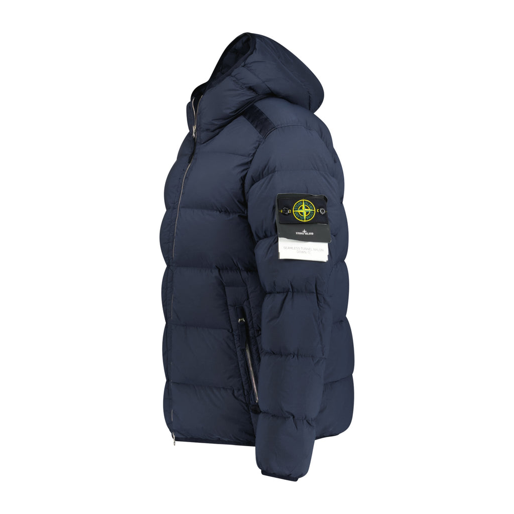 Stone Island Hooded Puffer Jacket In Seamless Tunnel Nylon Navy - Boinclo ltd - Outlet Sale Under Retail