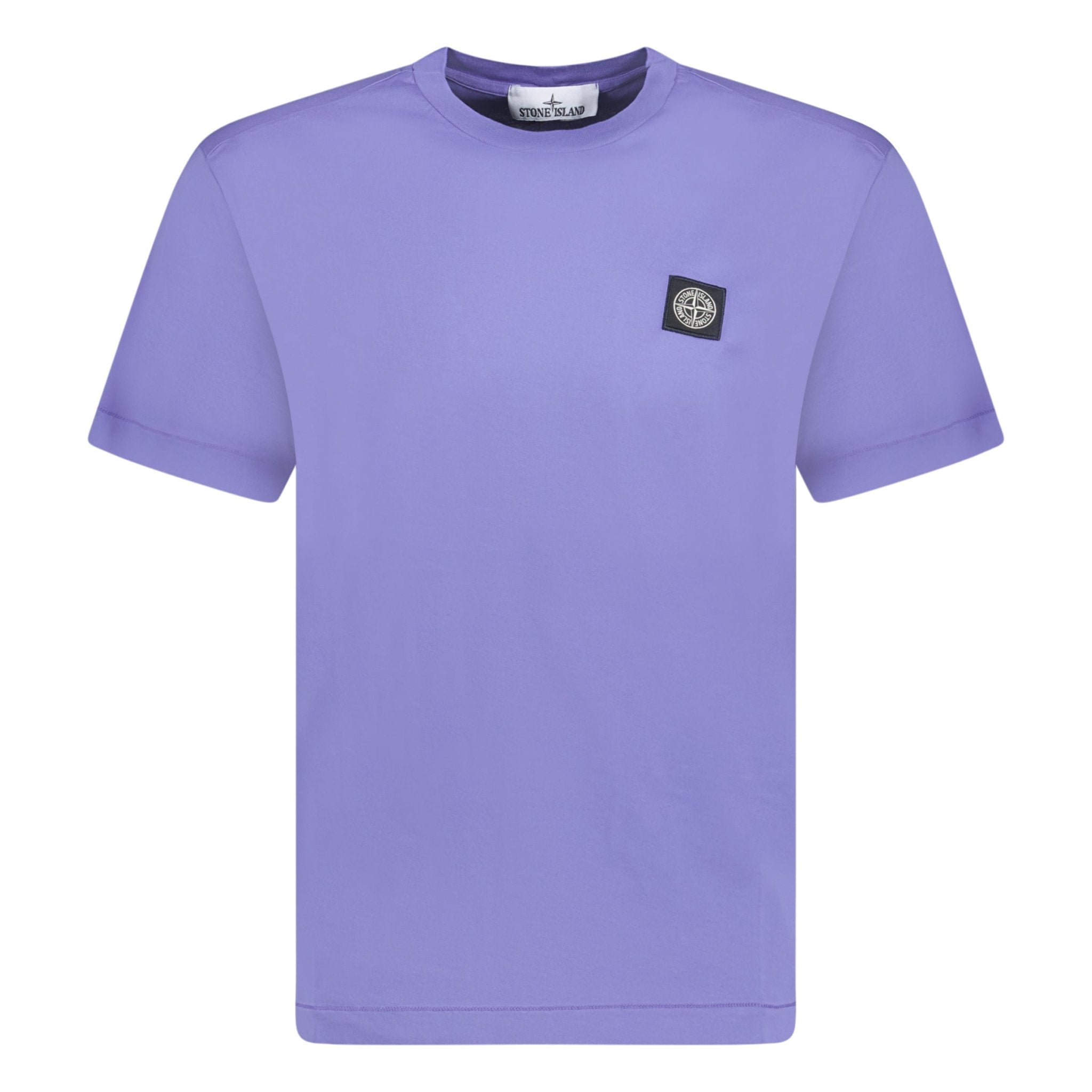 Stone Island Patch Logo T-Shirt Purple