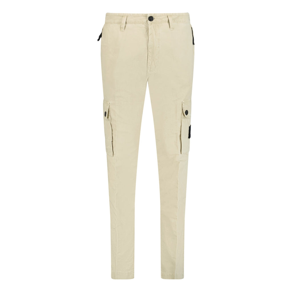Stone Island Slim Cargo Trousers Beige - Boinclo ltd - Outlet Sale Under Retail
