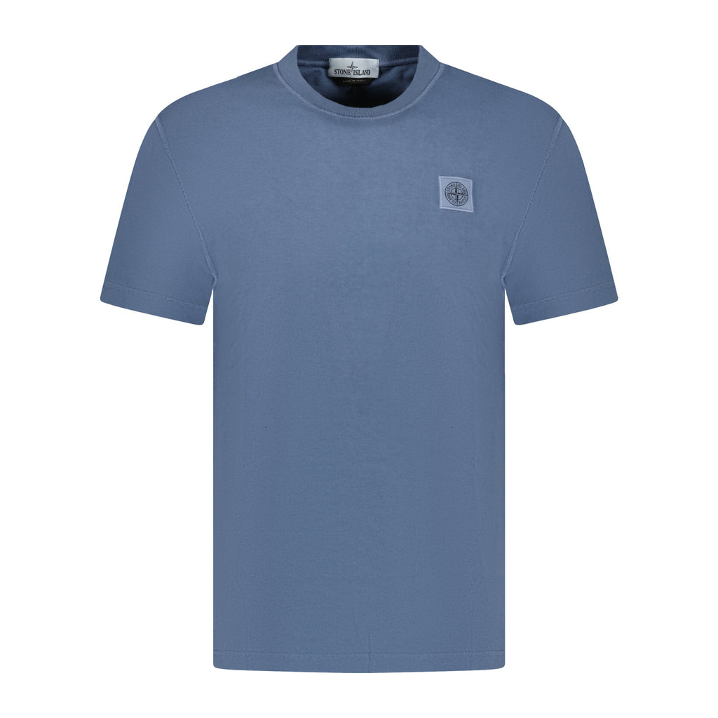 Stone Island Small Chest Logo T-Shirt Blue - Boinclo ltd - Outlet Sale Under Retail
