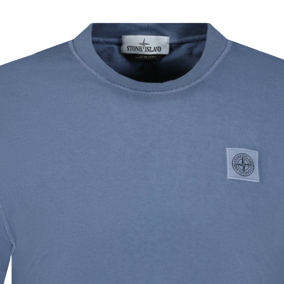 Stone Island Small Chest Logo T-Shirt Blue - Boinclo ltd - Outlet Sale Under Retail