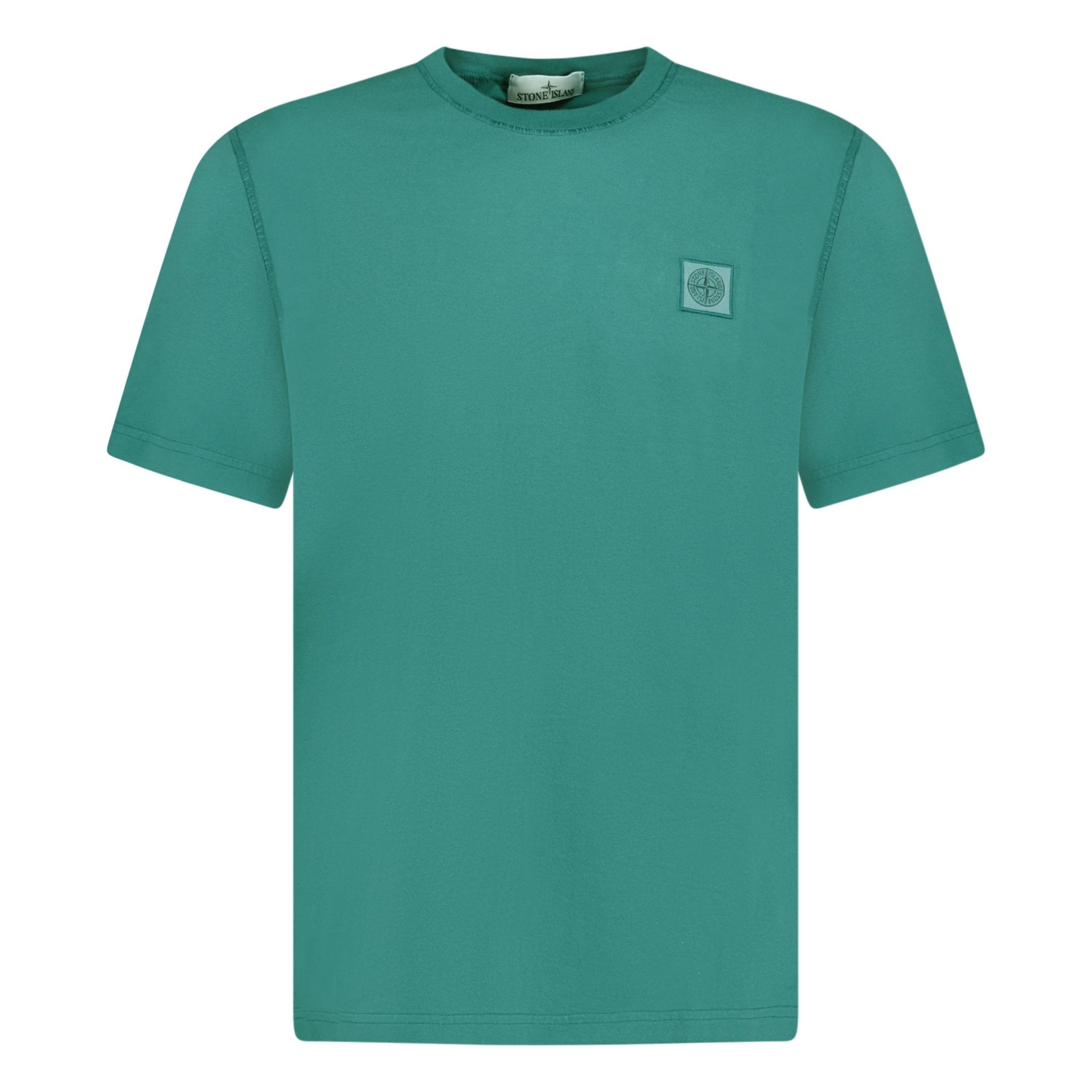 Stone Island Small Green Chest Logo T-Shirt Forest Green