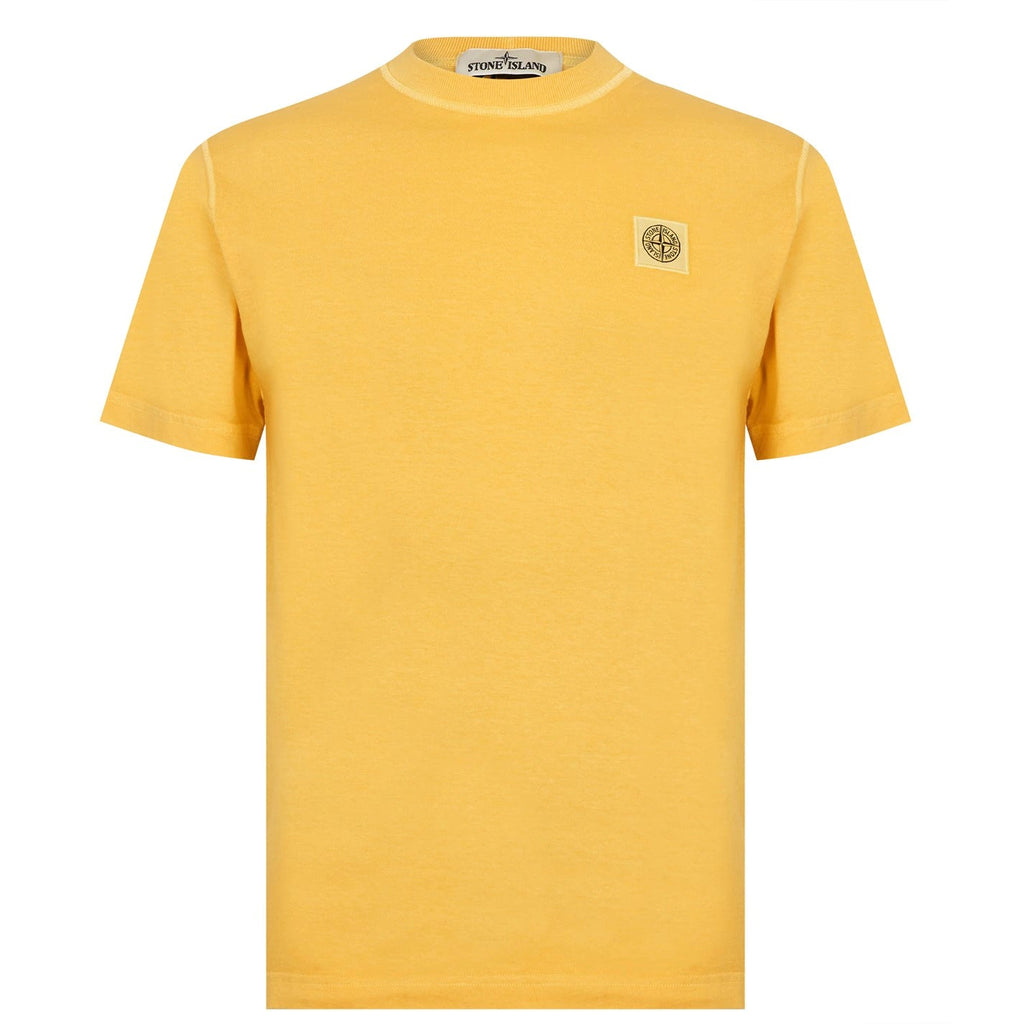 Stone Island Small Logo T-Shirt Yellow - Boinclo ltd - Outlet Sale Under Retail