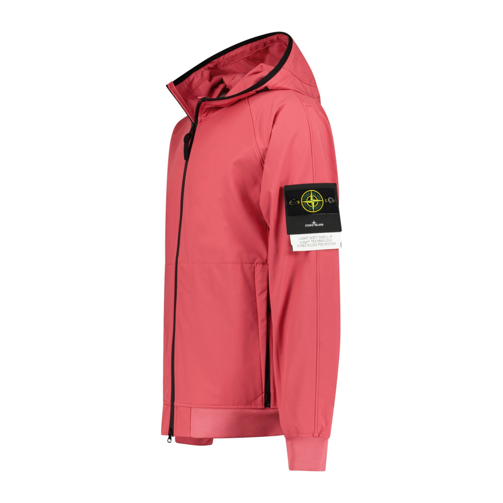 Stone Island Soft-Shell Zip-Up Jacket Pink - Boinclo ltd - Outlet Sale Under Retail