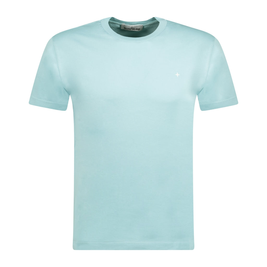 Stone Island Star Logo T-Shirt Light Turquoise - Boinclo ltd - Outlet Sale Under Retail