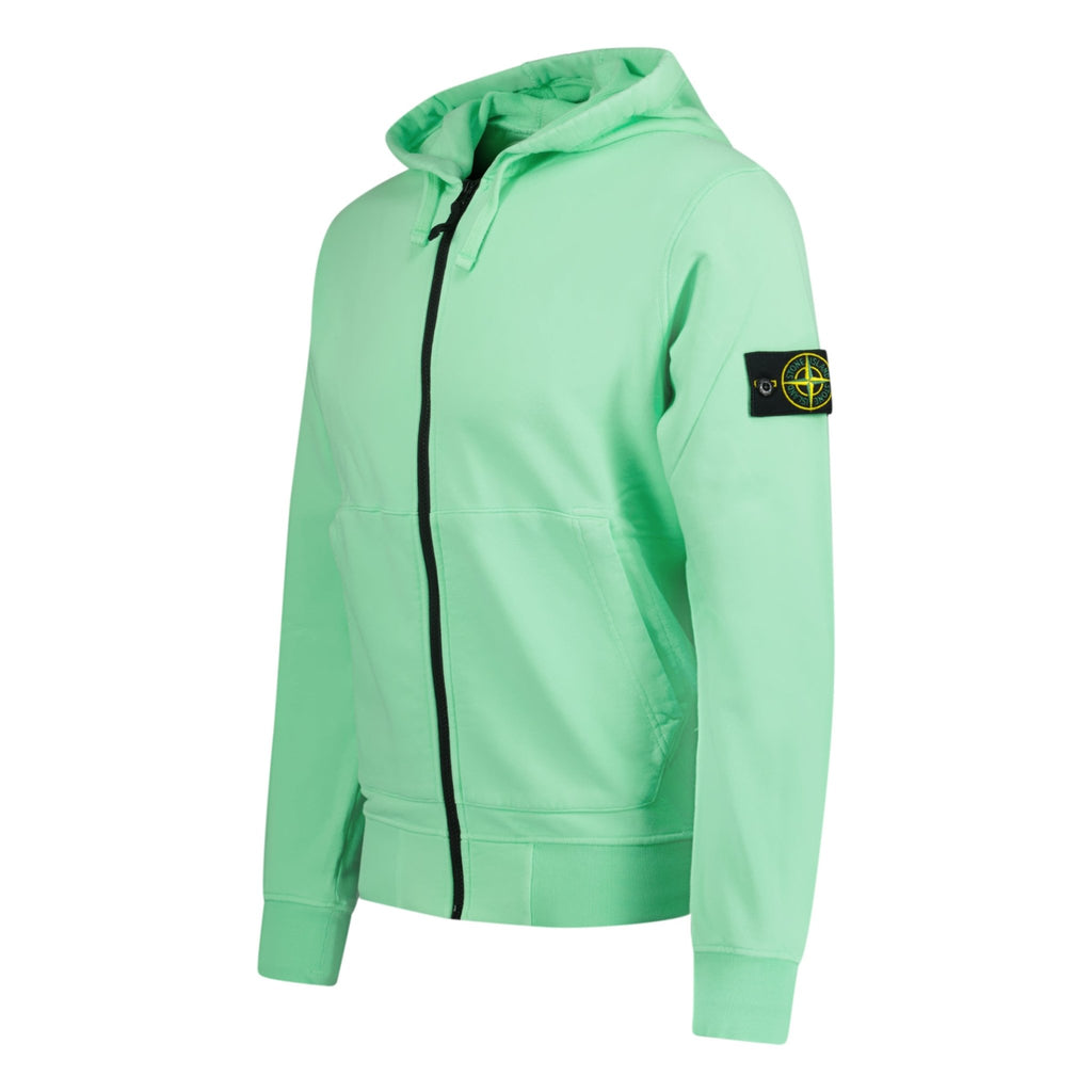 Stone Island Zip Hooded Sweatshirt Green - Boinclo ltd - Outlet Sale Under Retail