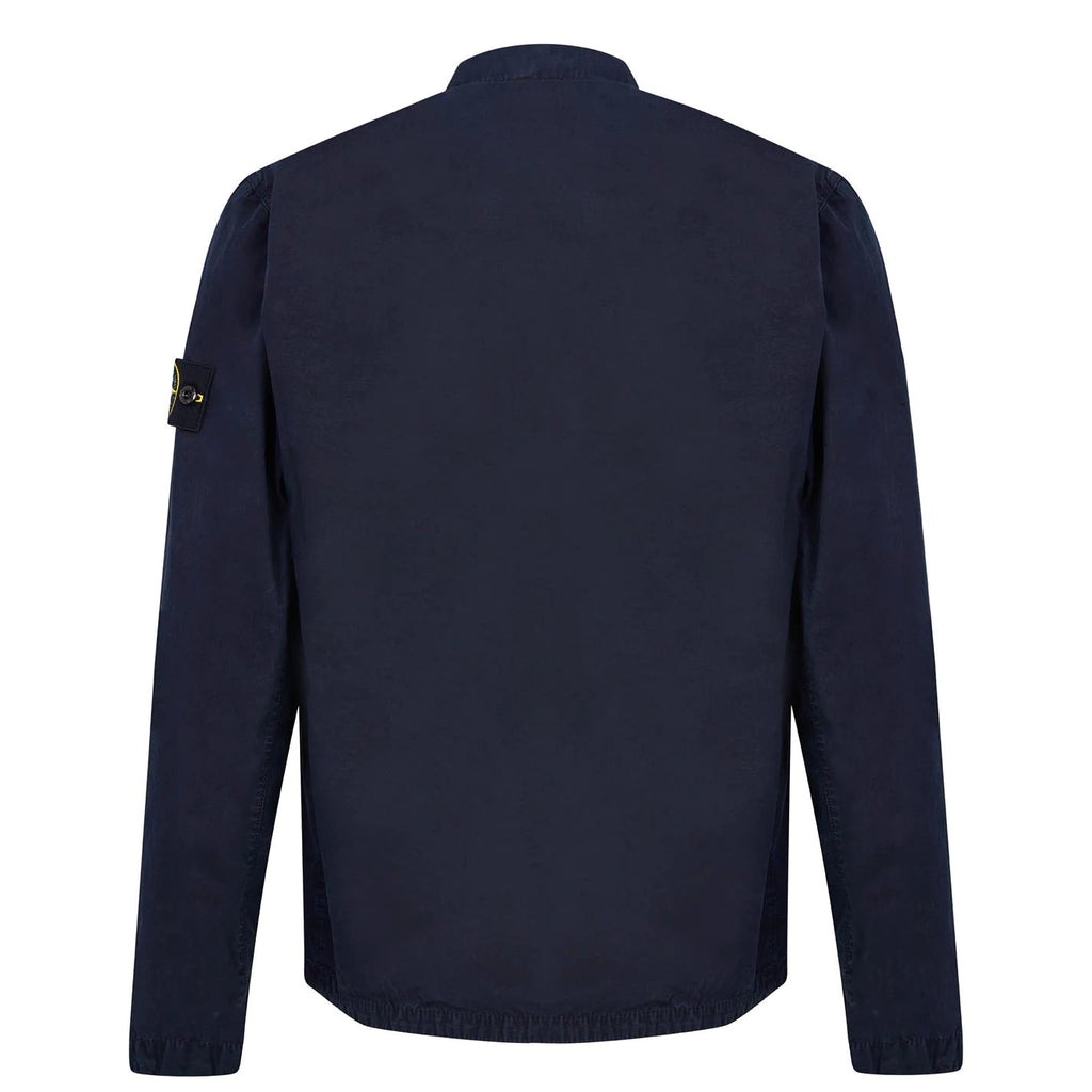 Stone Island Zip Overshirt Dyed Wash Jacket Navy - Boinclo ltd - Outlet Sale Under Retail