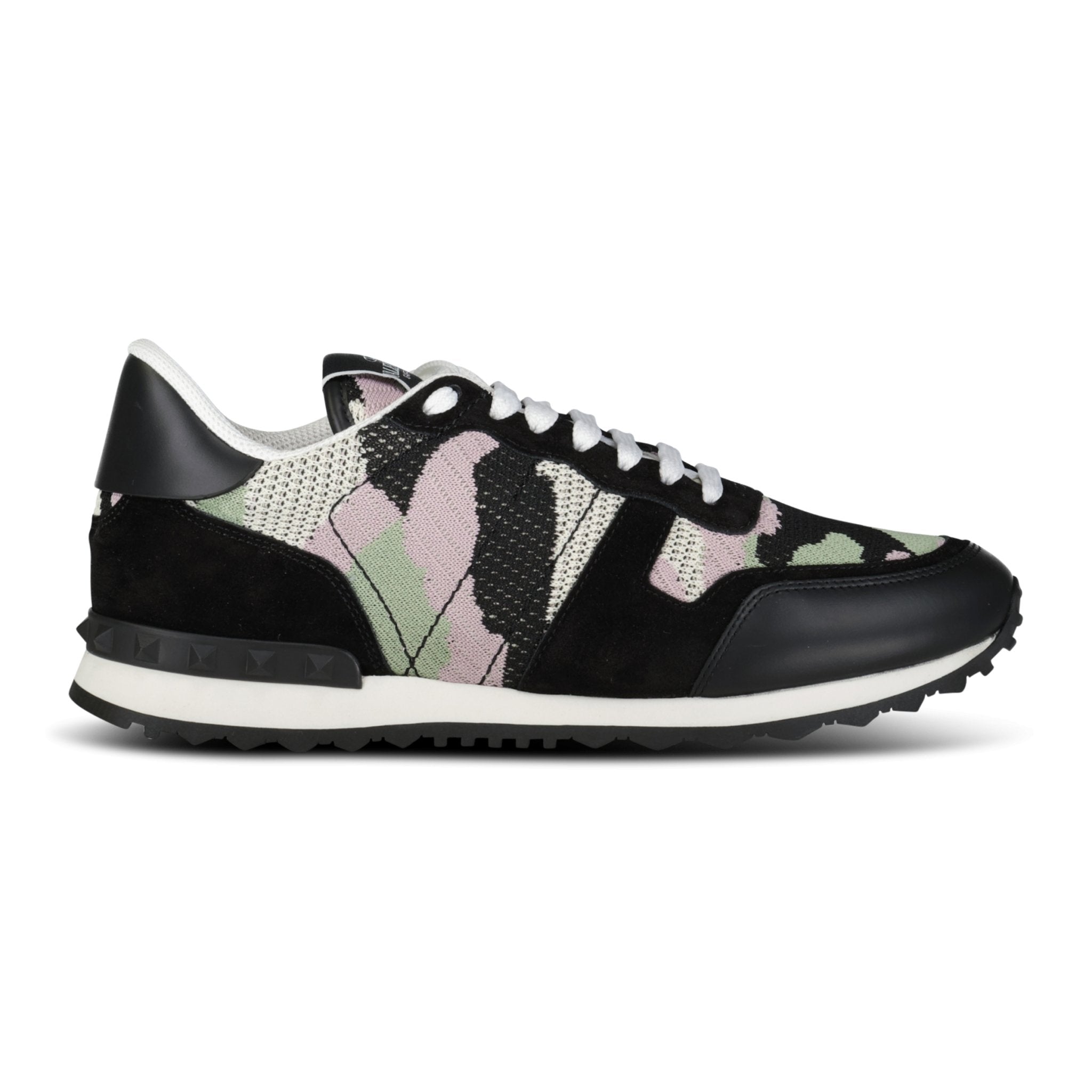 Valentino Camo Mesh Rockrunner Trainers Ambrosia