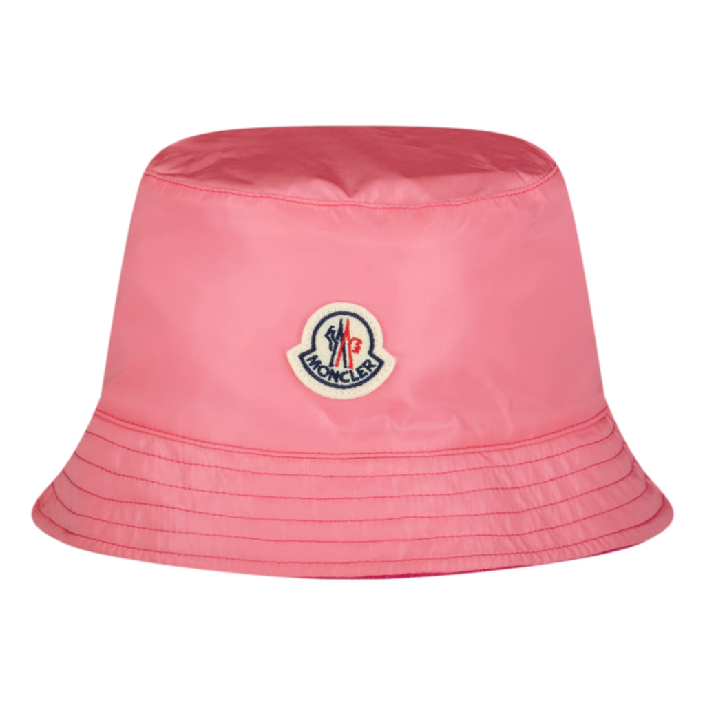 (Womens) Moncler Reversible Bucket Hat Pink - Boinclo ltd - Outlet Sale Under Retail
