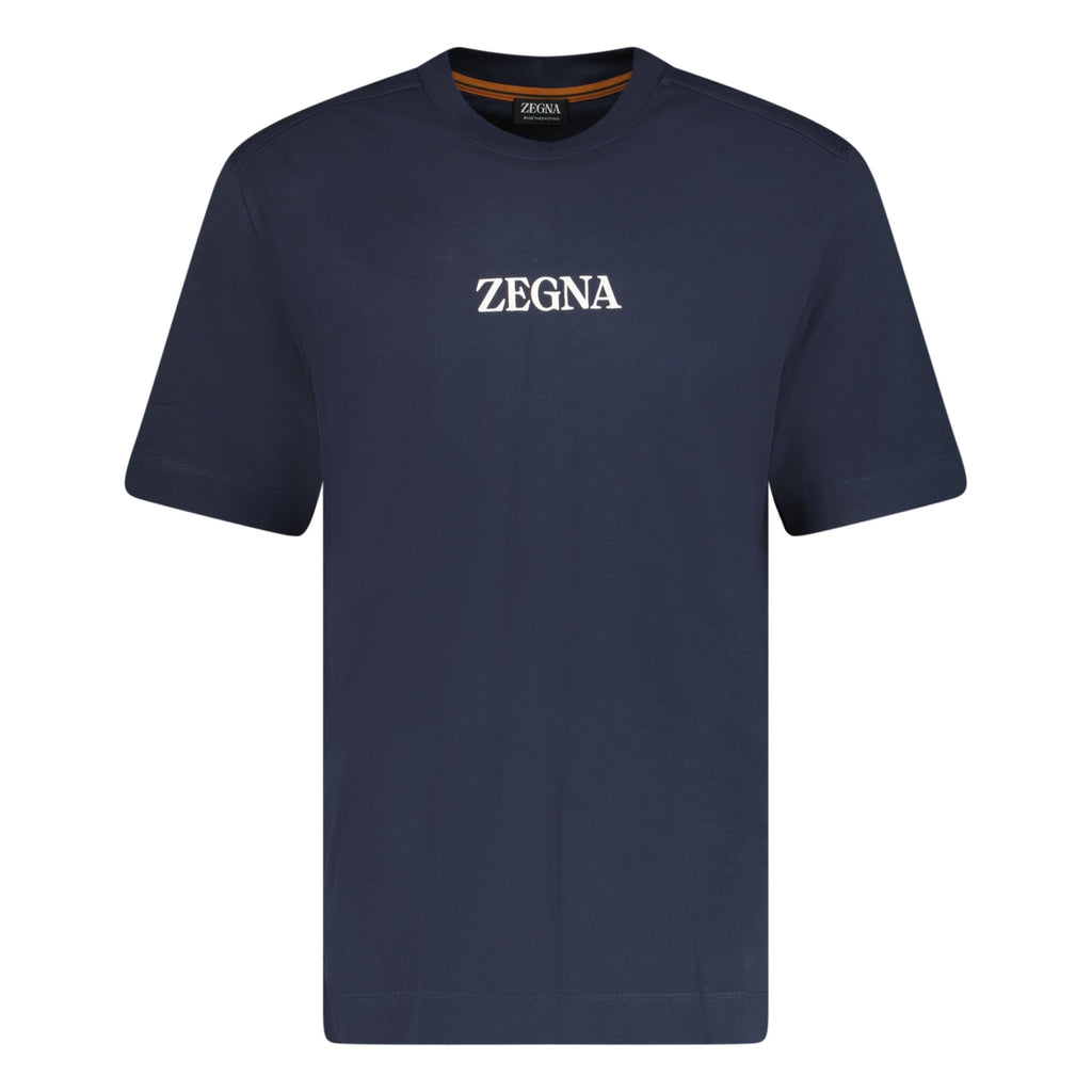 Zegna Logo T-Shirt Navy - Boinclo ltd - Outlet Sale Under Retail